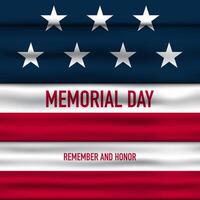 Memorial Day Background Design. vector