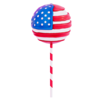 Dessert 4Th of July 3D , USA happy independence day on transparent background , 3D Rendering png