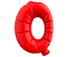 Q Letter Balloon 3D Render png