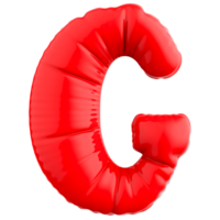 g lettera Palloncino 3d rendere png