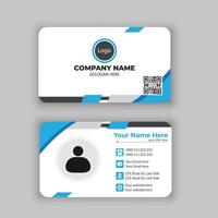 Blue and Black Creative Business Card vector