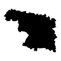 Map of the Province of Zamora, administrative division of Spain. illustration. vector