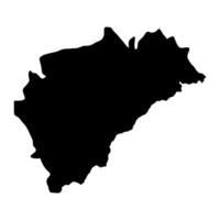 mapa de el provincia de segovia, administrativo división de España. ilustración. vector