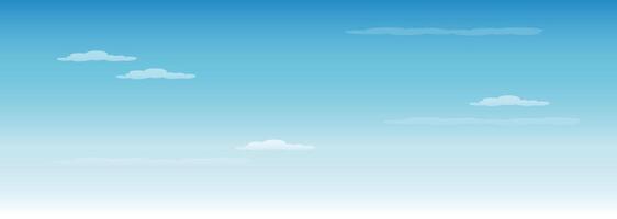 Blue sky background in sunny bright day vector