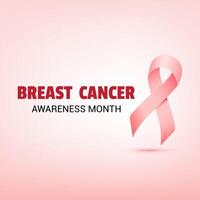 Breast cancer awareness month pink ribbon can use for banner cancer awareness month october campaign. vector