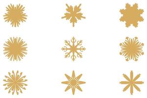 Decorative ornament shape icon set vector