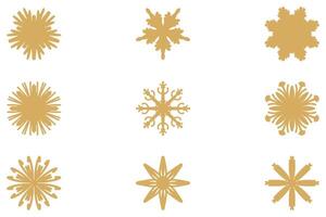 Decorative ornament shape icon set vector