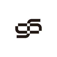 number 96 simple linked linear logo vector