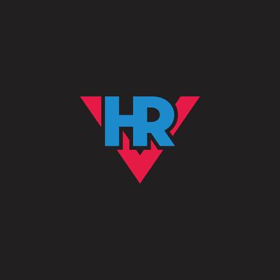 letter hrv simple colorful logo