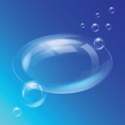 Bubbles Thought bubbles Blue Background