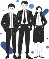 business people illustration vector