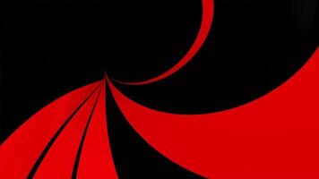 Facile noir et rouge hypnotique spirale mouvement Contexte animation. cette abstrait en spirale Contexte est plein HD et une sans couture boucle. video