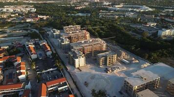 Aerial view of Development of New Coastal Area Leads to Deforestation, Ecological Damage, Destruction of Flora and Fauna, and Pollution at Construction Site video