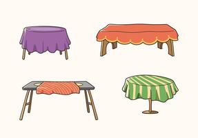 Set of wooden tables sticker design, icon design and illustration vector