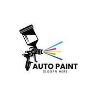 pintura logo diseños modelo , Arte logo plantilla, rociar pistola pintura logo vector