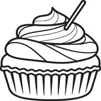 Food Drink and Sweets coloring pages. Food Drink and Sweets outline for coloring book vector