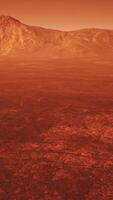 planeta rojo con paisaje árido video
