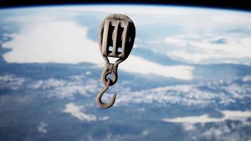 An Intriguing View of an Ancient Hook Floating in Earth's Orbit video