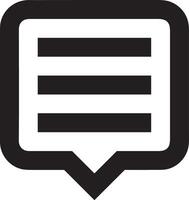 Comment icon image for element design of chat and communication symbol vector