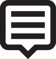 Comment icon image for element design of chat and communication symbol vector