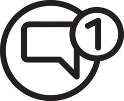 Comment icon image for element design of chat and communication symbol vector