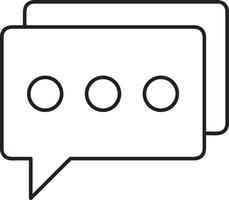 Comment icon image for element design of chat and communication symbol vector