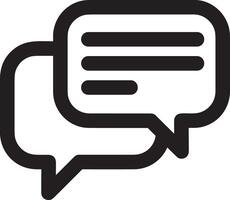 Comment icon image for element design of chat and communication symbol vector