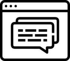 Comment icon image for element design of chat and communication symbol vector