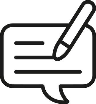 Comment icon image for element design of chat and communication symbol vector