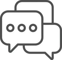 Comment icon image for element design of chat and communication symbol vector