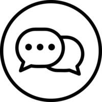 Comment icon image for element design of chat and communication symbol vector