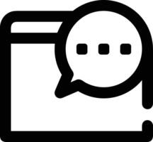 Comment icon image for element design of chat and communication symbol vector