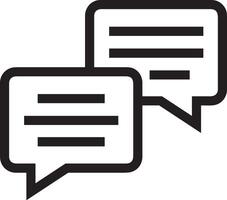 Comment icon image for element design of chat and communication symbol vector