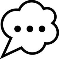 Comment icon image for element design of chat and communication symbol vector