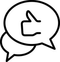 Comment icon image for element design of chat and communication symbol vector