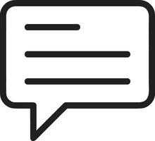 Comment icon image for element design of chat and communication symbol vector