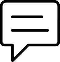 Comment icon image for element design of chat and communication symbol vector