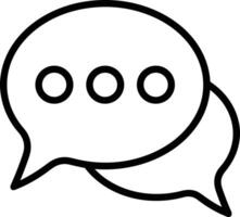 Comment icon image for element design of chat and communication symbol vector