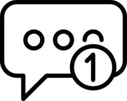 Comment icon image for element design of chat and communication symbol vector