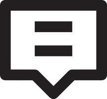 Comment icon image for element design of chat and communication symbol vector