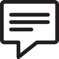 Comment icon image for element design of chat and communication symbol vector