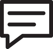 Comment icon image for element design of chat and communication symbol vector