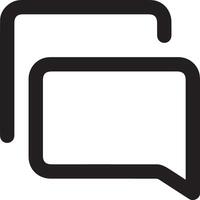 Comment icon image for element design of chat and communication symbol vector