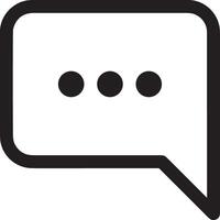 Comment icon image for element design of chat and communication symbol vector