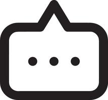 Comment icon image for element design of chat and communication symbol vector
