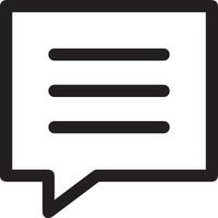 Comment icon image for element design of chat and communication symbol vector