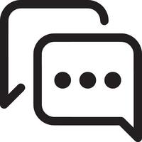 Comment icon image for element design of chat and communication symbol vector