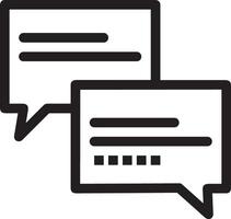 Comment icon image for element design of chat and communication symbol vector