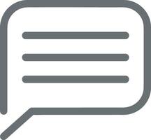 Comment icon image for element design of chat and communication symbol vector