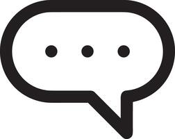 Comment icon image for element design of chat and communication symbol vector